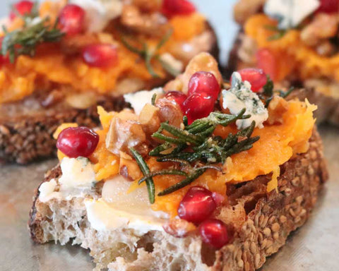 Original Blue & Butternut Crostini with Rosemary & Walnuts 