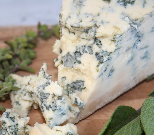 crumbled bay blue cheese