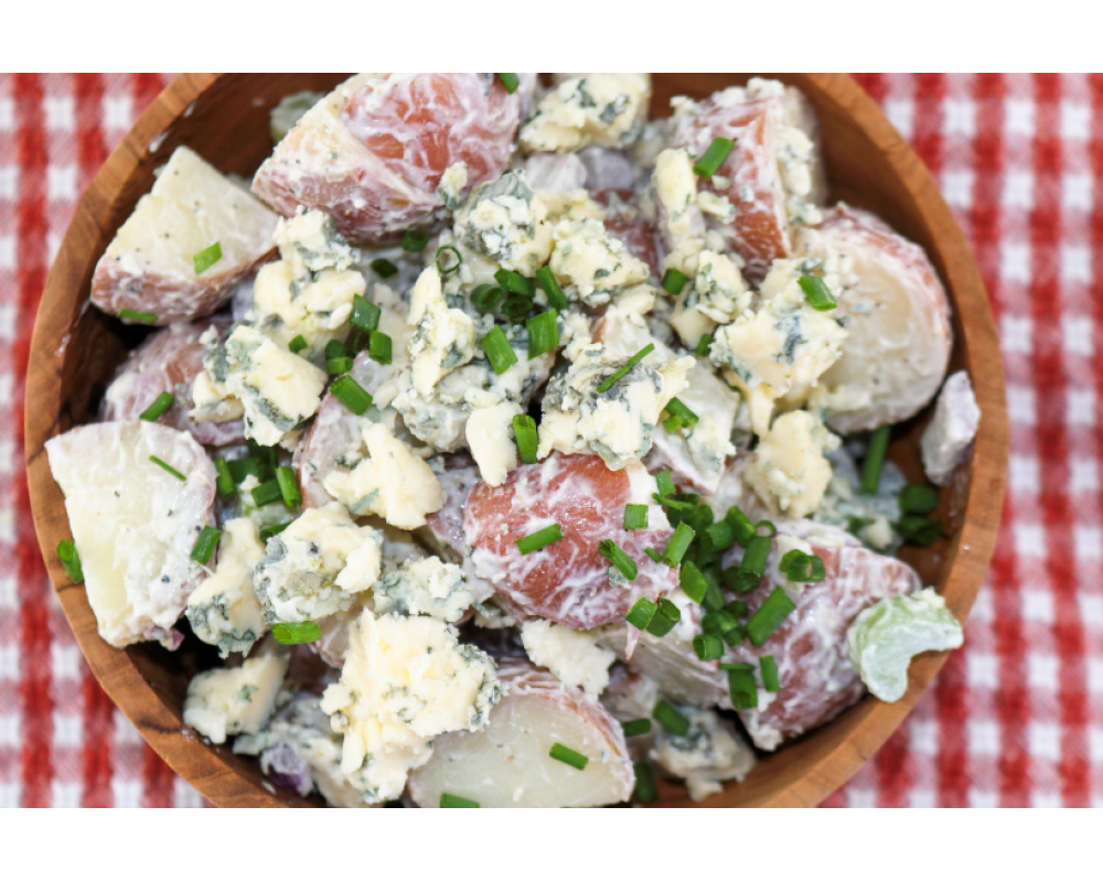 Creamy Bay Blue Potato Salad