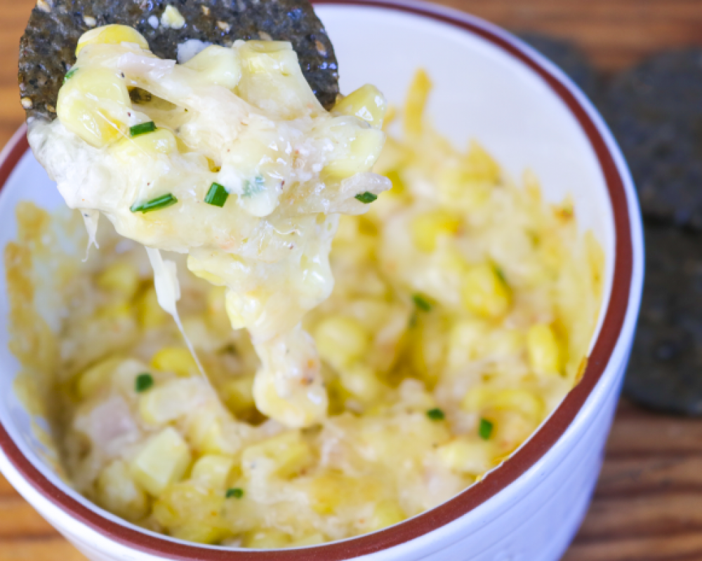 Baked TomaRashi and Corn Dip