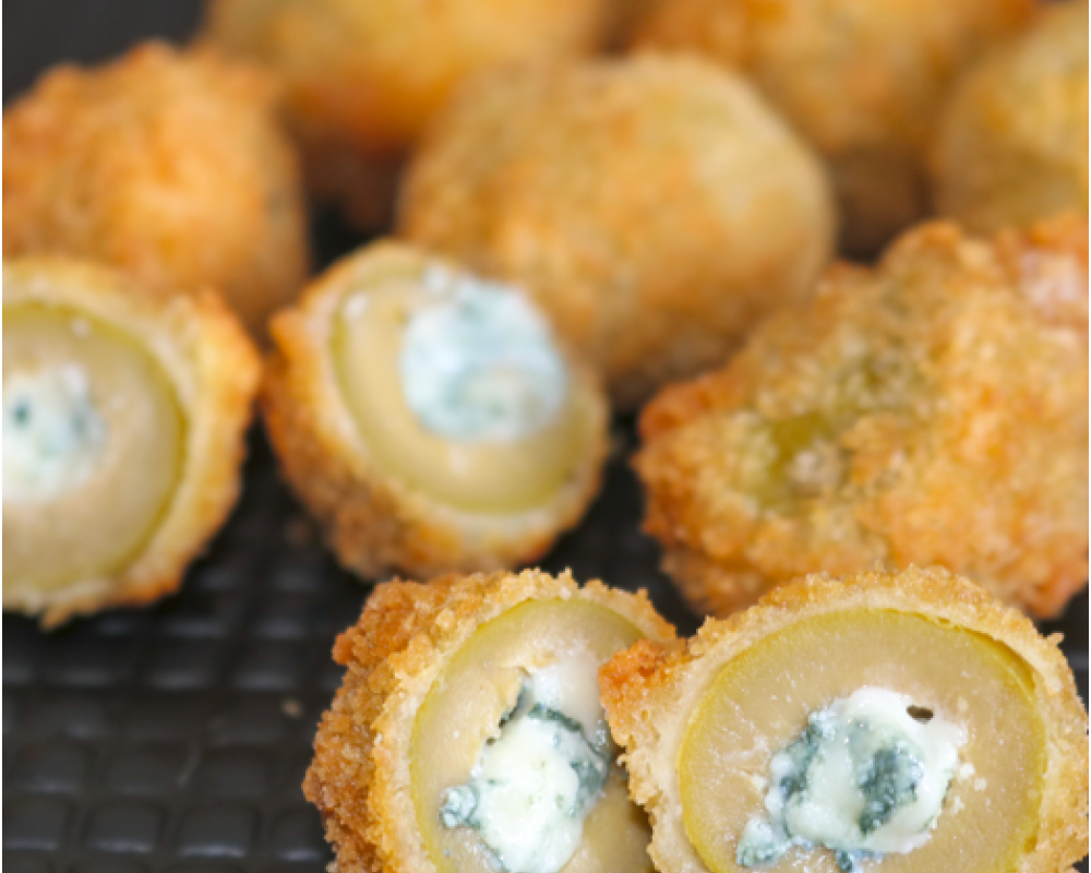 Fried Original Blue-Stuffed Olives