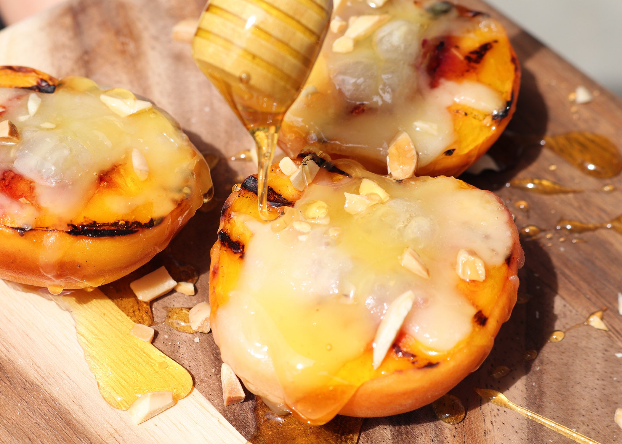 Grilled Peaches with Point Reyes Toma – Point Reyes Farmstead Cheese Company