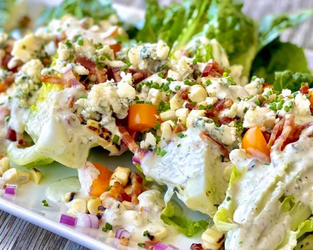 Summer Little Gem Wedge with Creamy Bay Dressing Recipe – Point