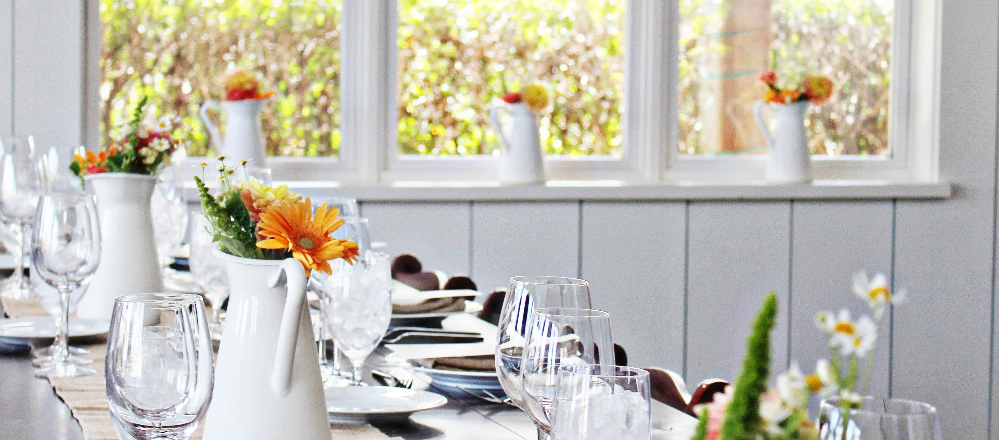 a table set for lunch