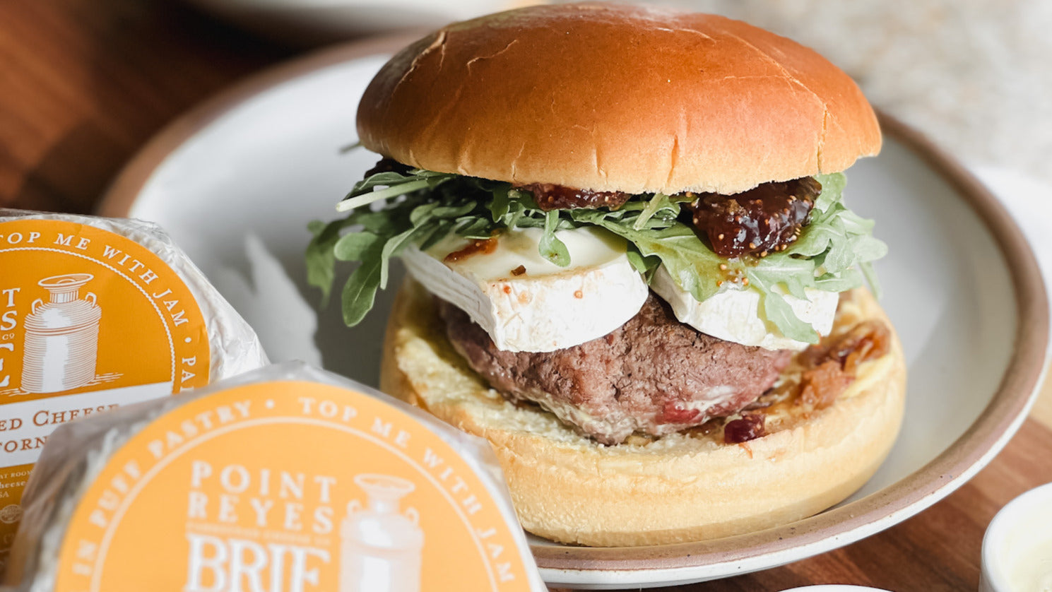 Burgers with Fig and Point Reyes Brie – Point Reyes Farmstead Cheese ...