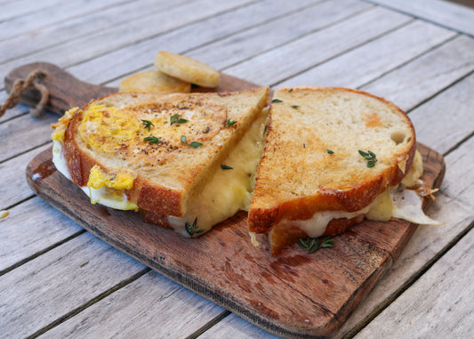 TomaTruffle Egg-in-a-Hole Grilled Cheese