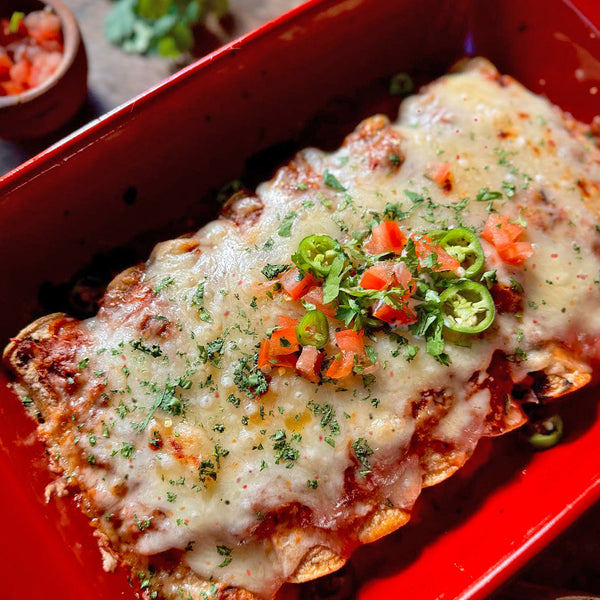 Chicken & TomaRashi Encheladas