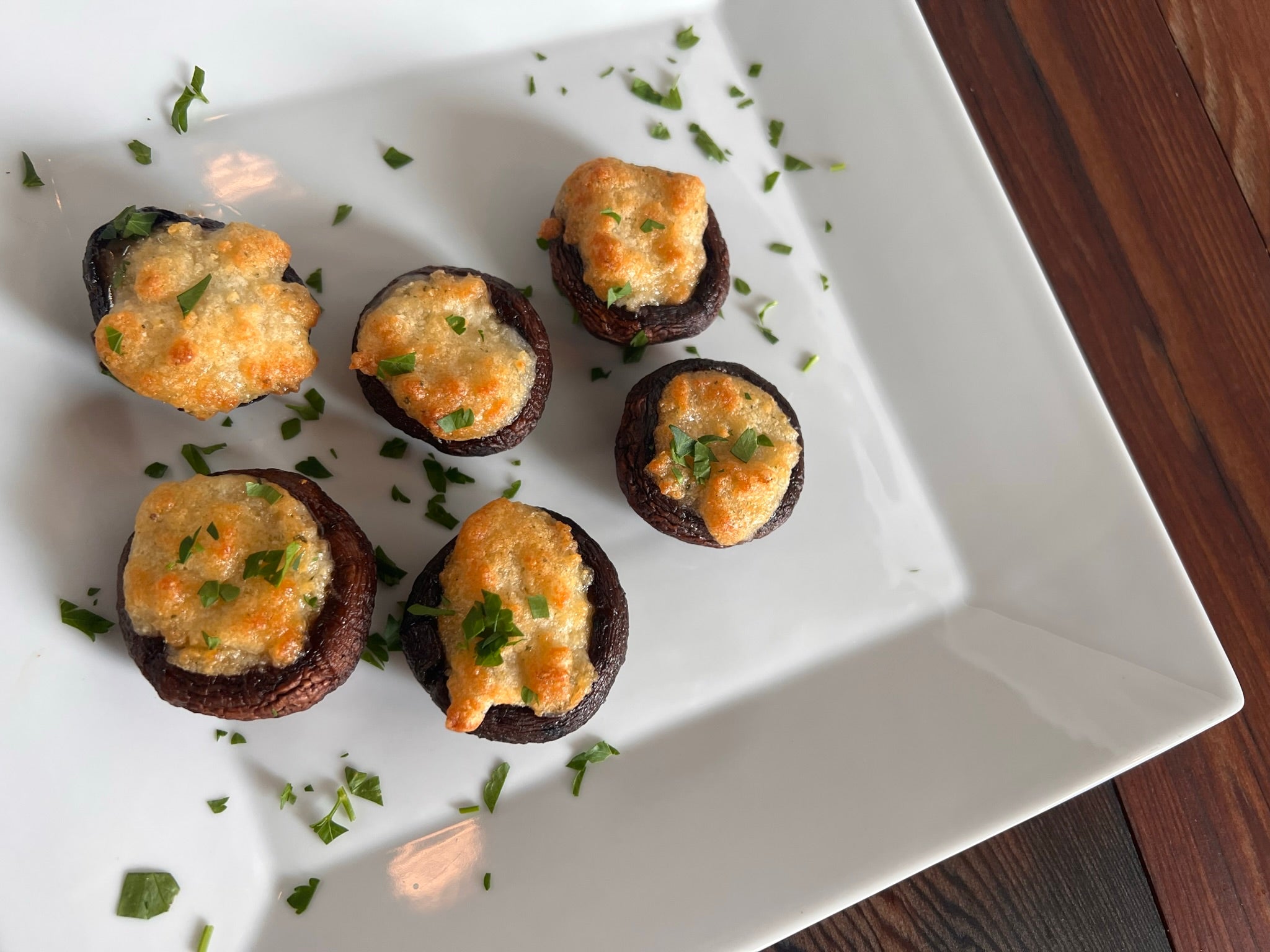 Stuffed Mushrooms with TomaTruffle Spread