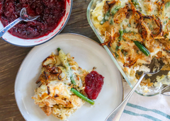 Thanksgiving leftovers casserole