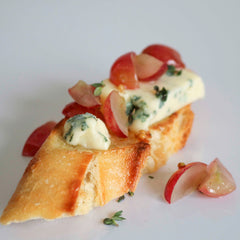 Pickled Grapes with Toasted Baguette & Original Blue