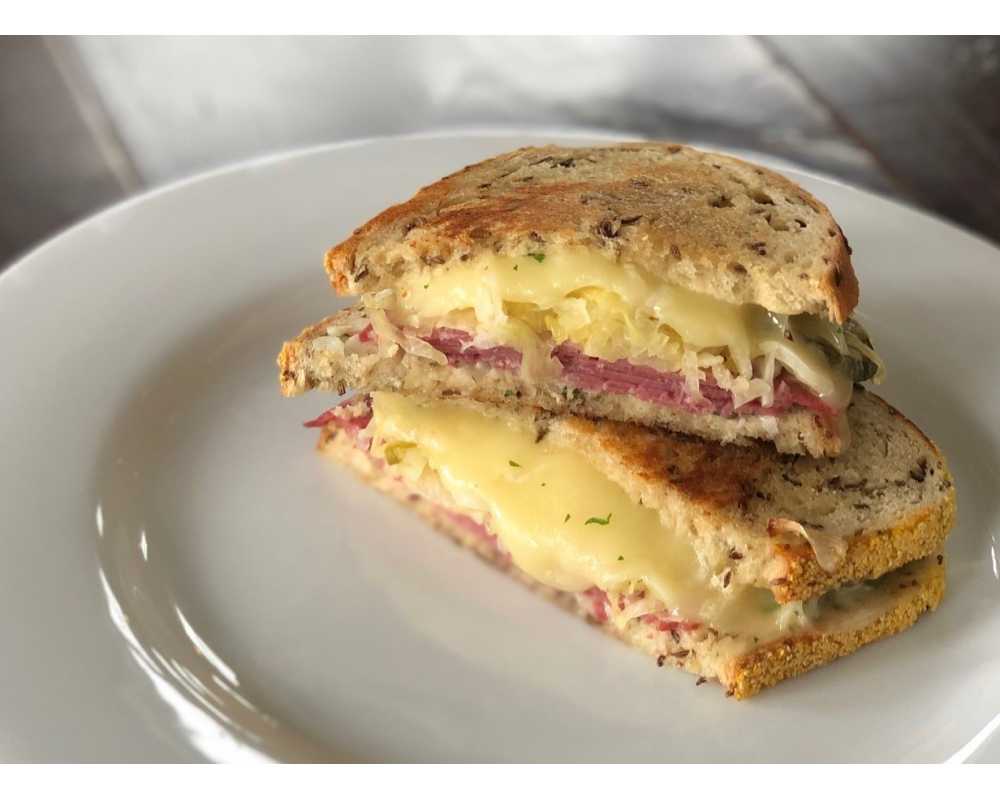 Grilled Reuben with Point Reyes Toma 