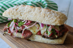 Steak and TomaProvence Baguette Sandwich