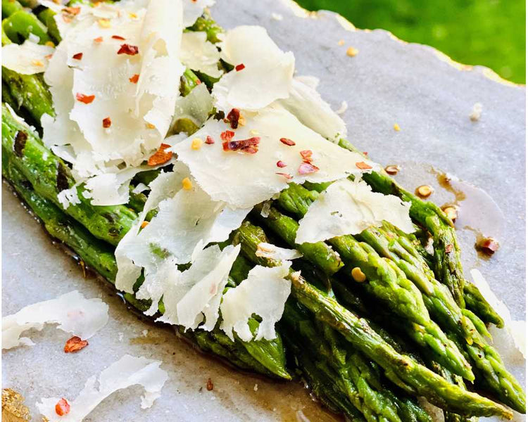 Roasted Asparagus with Aged Gouda Cheese Recipe Point Reyes Farmstead