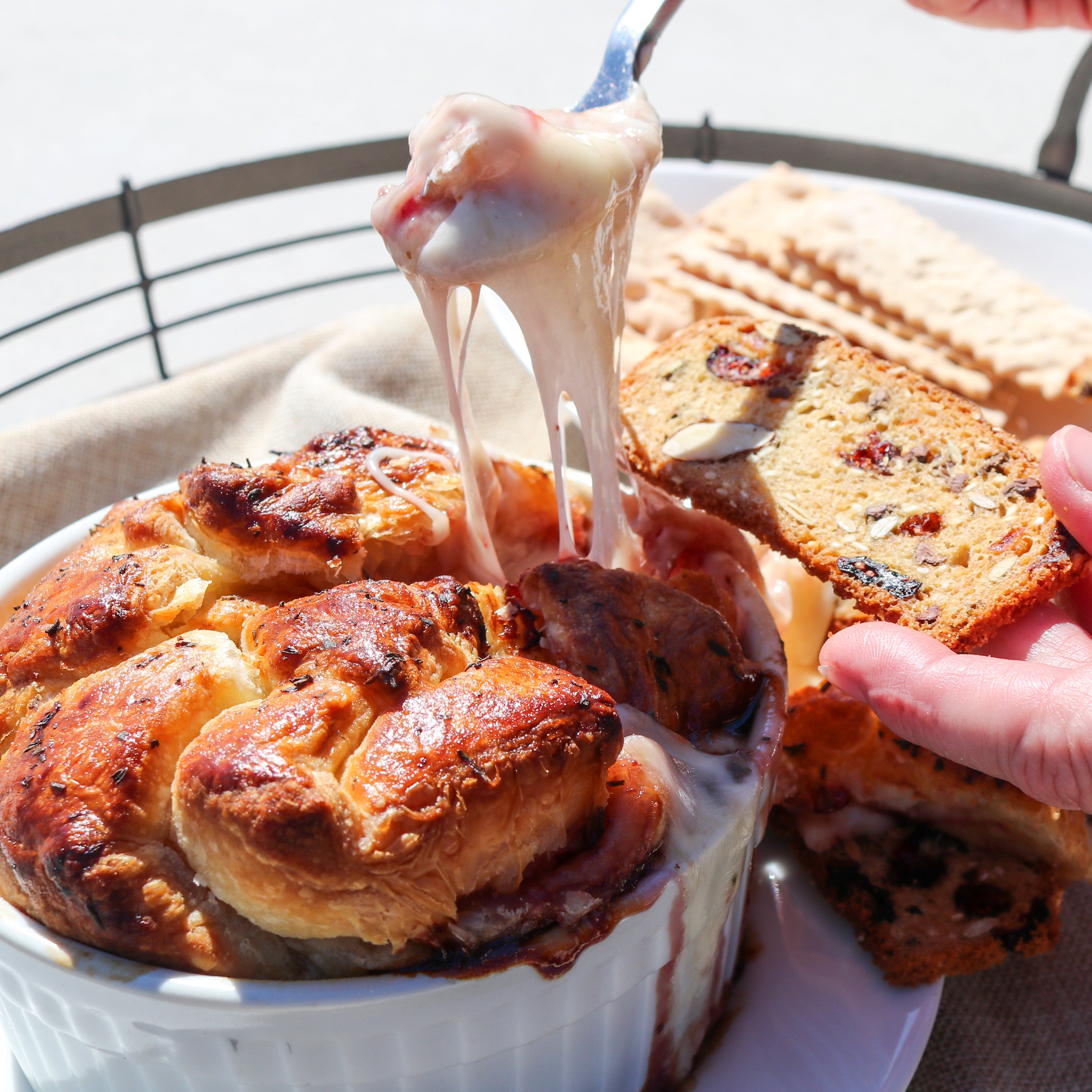 Baked Point Reyes Quinta with Cherry Jam & Thyme