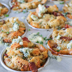 Pancetta and Sage Stuffing Muffins with Bay Blue