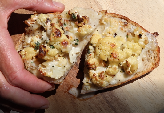 Cauliflower & TomaProvence Toasts