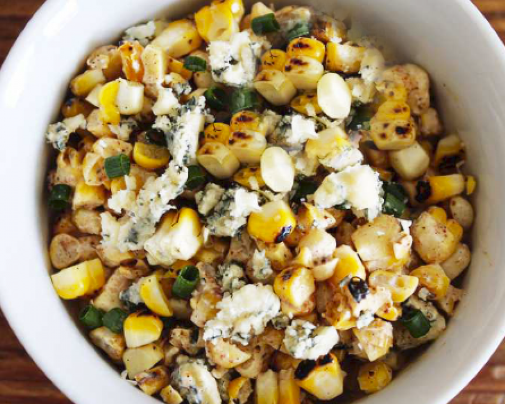 Grilled Corn Salad with Point Reyes Bay Blue 
