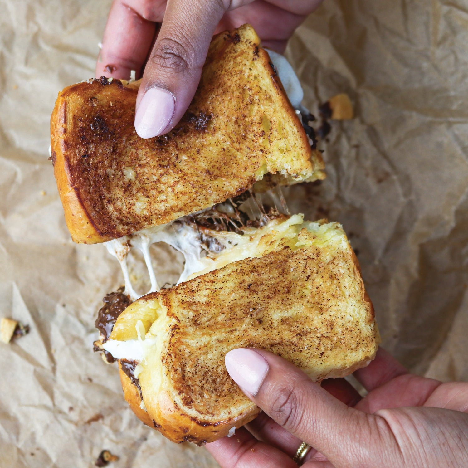 S’mores Grilled Cheese with Aged Gouda Point Reyes Farmstead Cheese