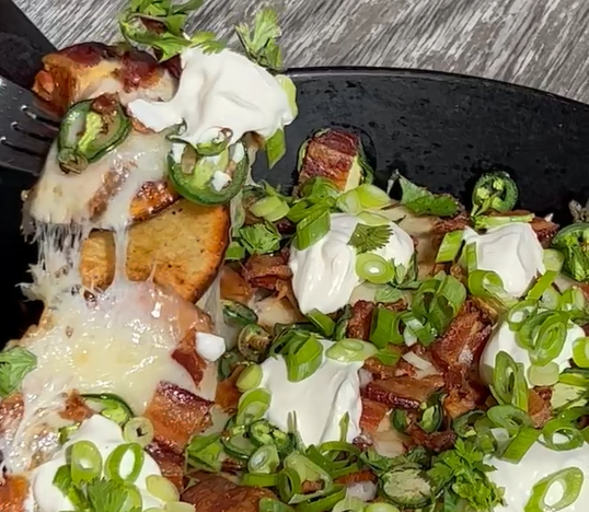 Irish Potato Nachos with Bacon & Point Reyes Toma