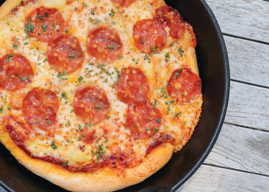 Pepperoni & Toma Cast Iron Pizza