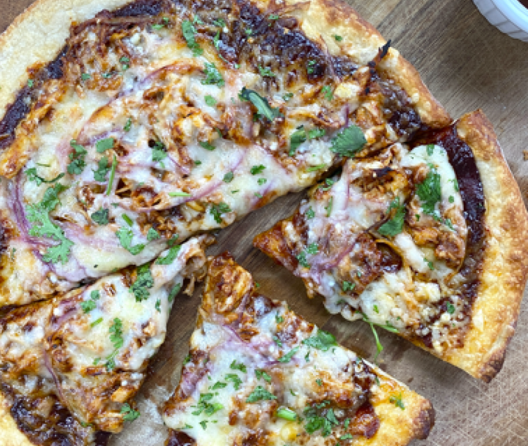 BBQ Chicken Pizza with Toma & Gouda Cheese Point Reyes Farmstead