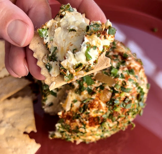 Caramelized Onion & Toma Cheese Ball