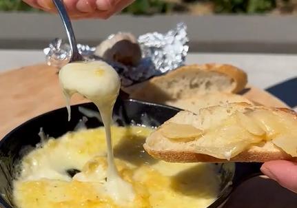 Roasted Garlic with Baked Toma