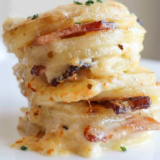 TomaTruffle & Bacon Potato Stacks
