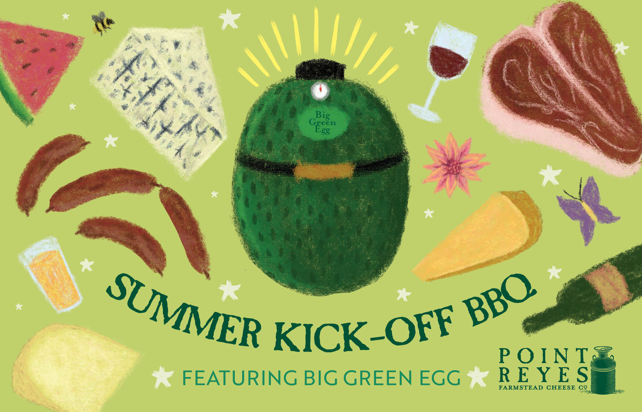 Summer kickoff BBQ event graphic