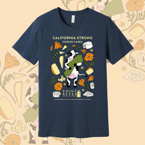 Product: California Wildfire Relief navy blue t shirt