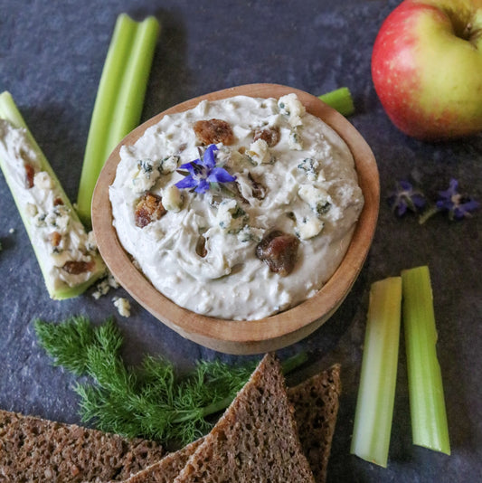 Original Blue Date Spread with celery